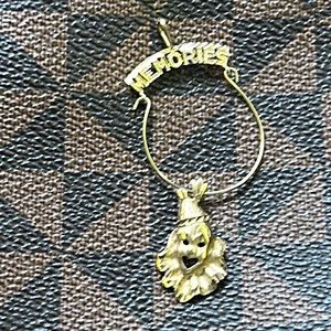 Necklace Charm holder +clown charm